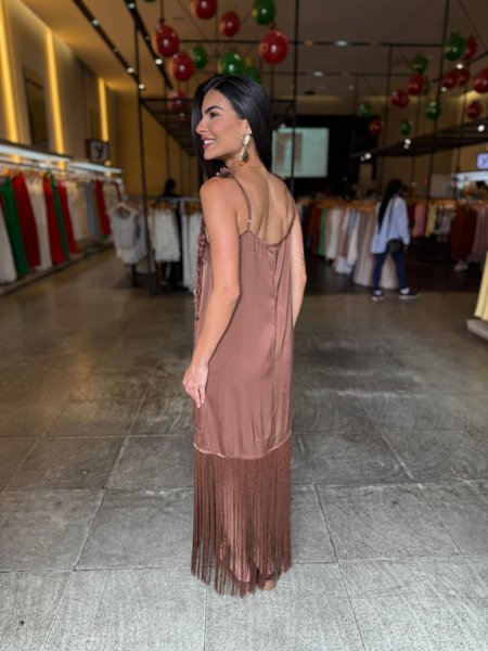 Vestido Chic Franjas