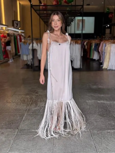 Vestido Chic Franjas
