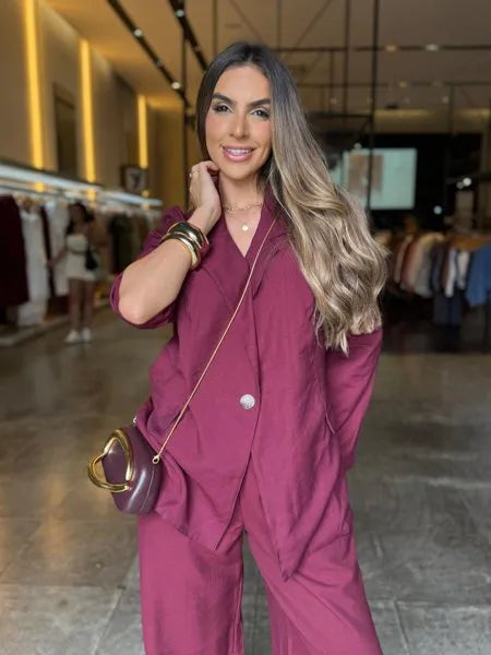 Conjunto Blazer e Pantalona
