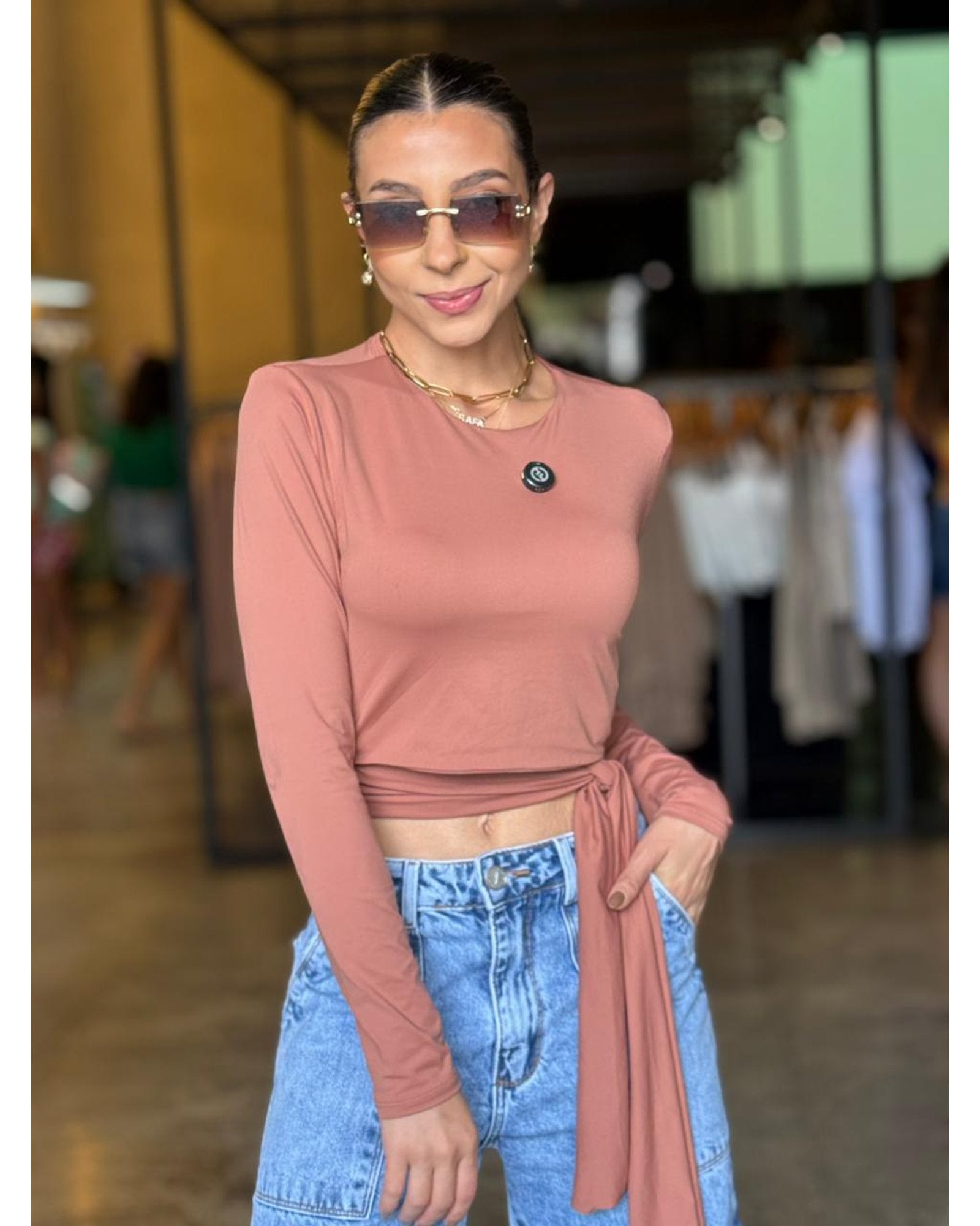 Blusa Luxo Detalhe Amarração