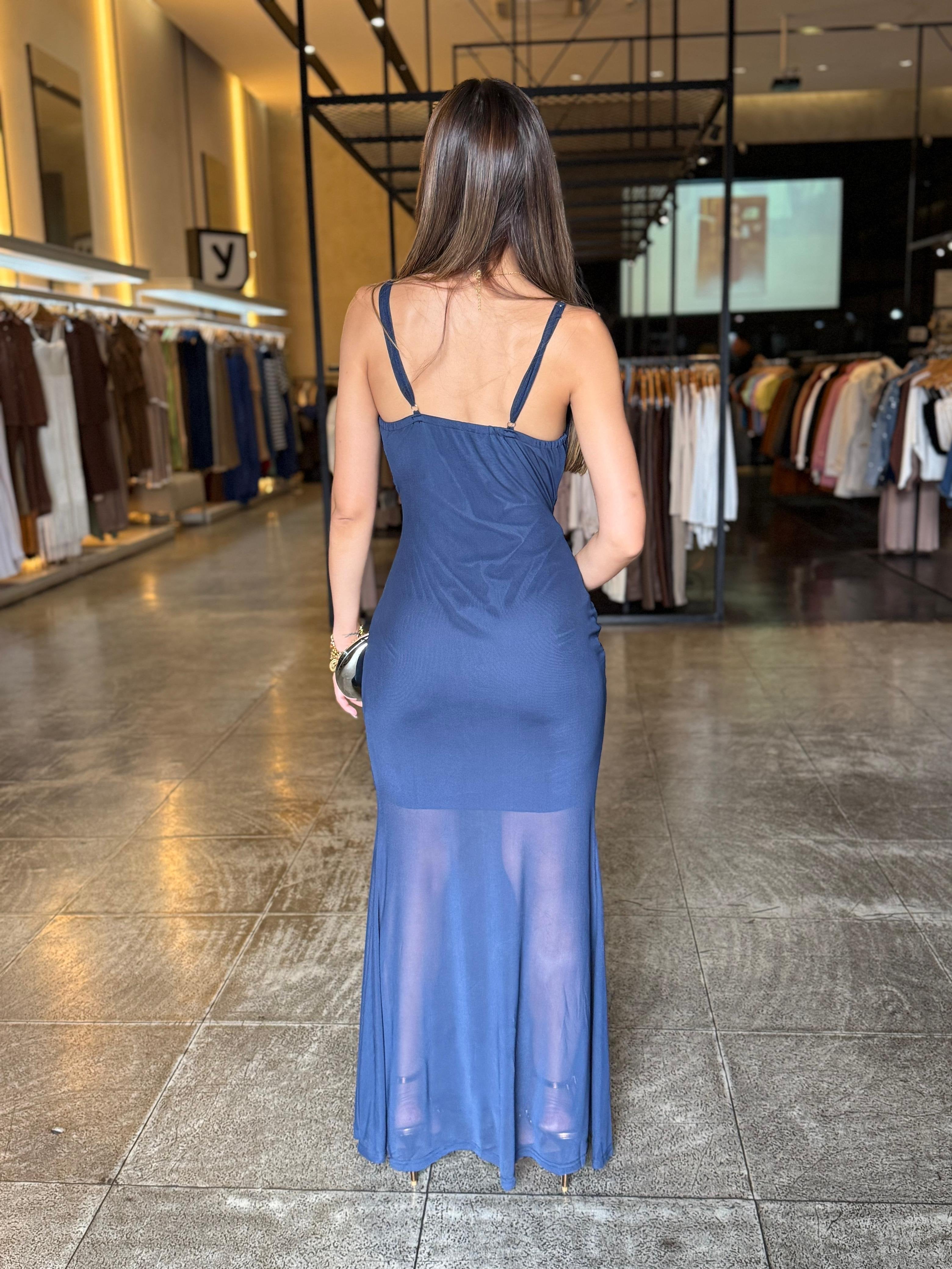 Vestido Longo Tule