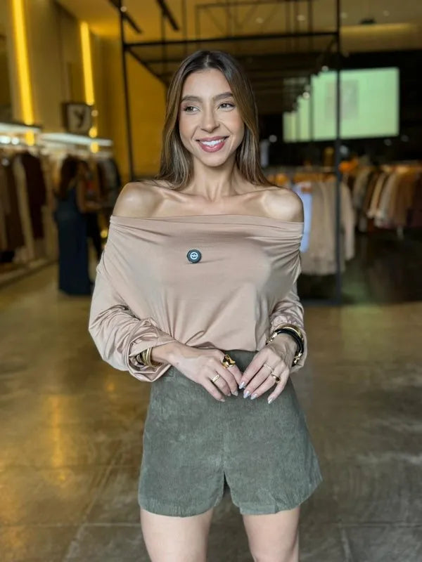 Blusa Gola Boba Manga Longa