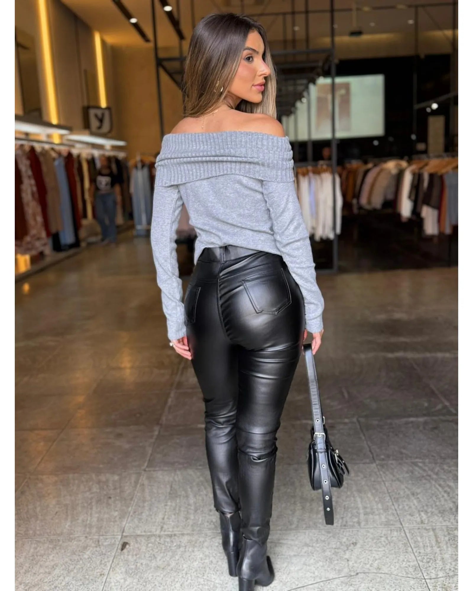 Calça Skinny Resinada Renata