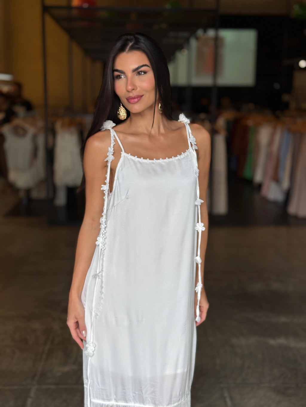 Vestido Chic Franjas