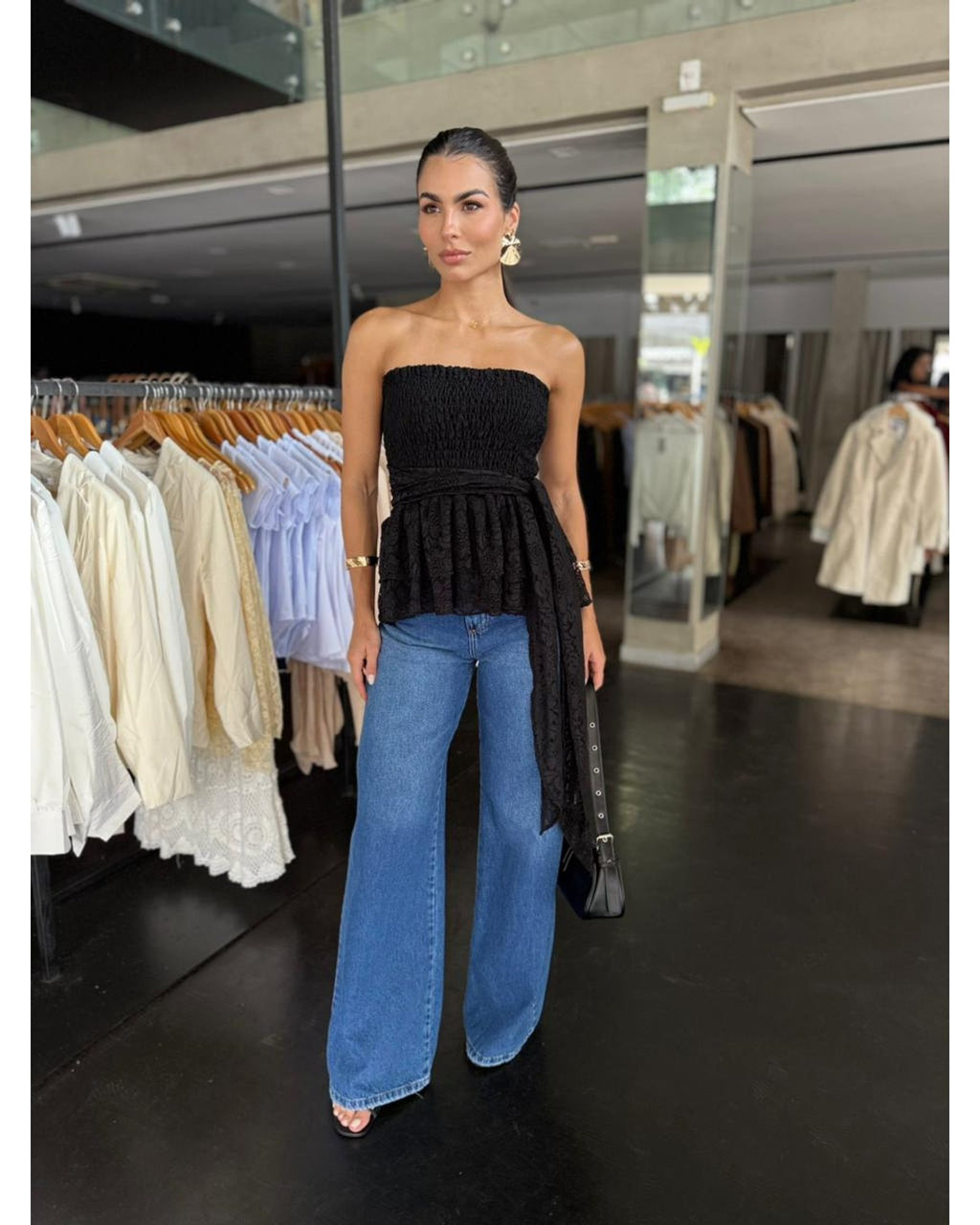 Blusa Renda Tomara Que Caia