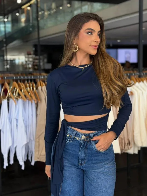 Blusa Luxo Detalhe Amarração
