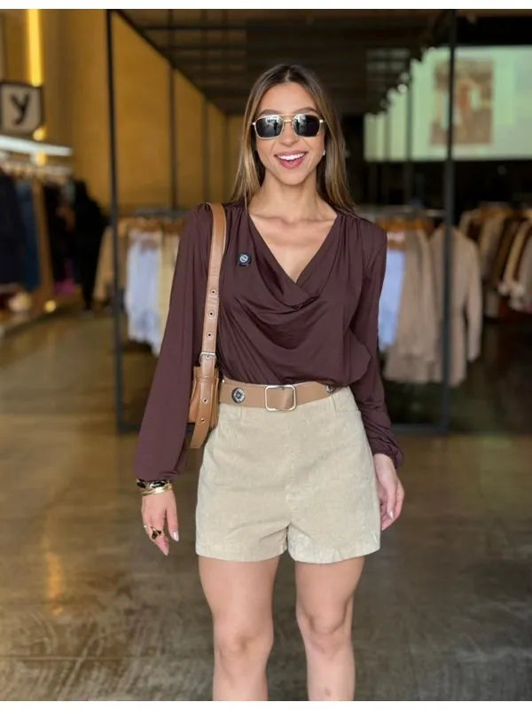 Blusa Gola Boba Manga Longa