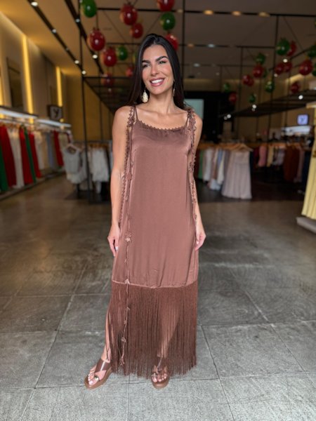 Vestido Chic Franjas