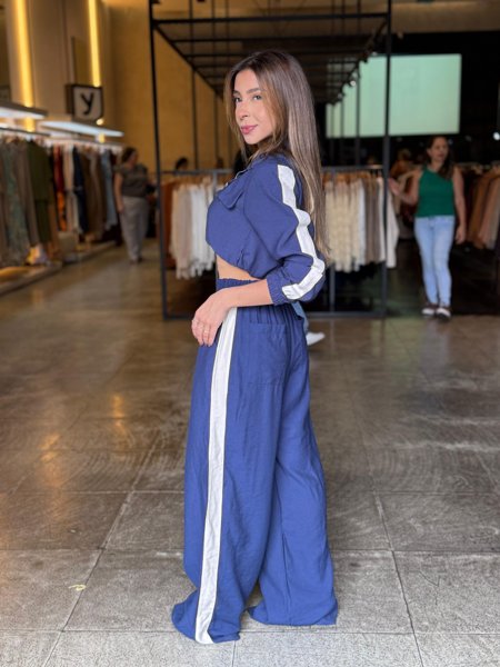 Conjunto Jaqueta e Pantalona Listras