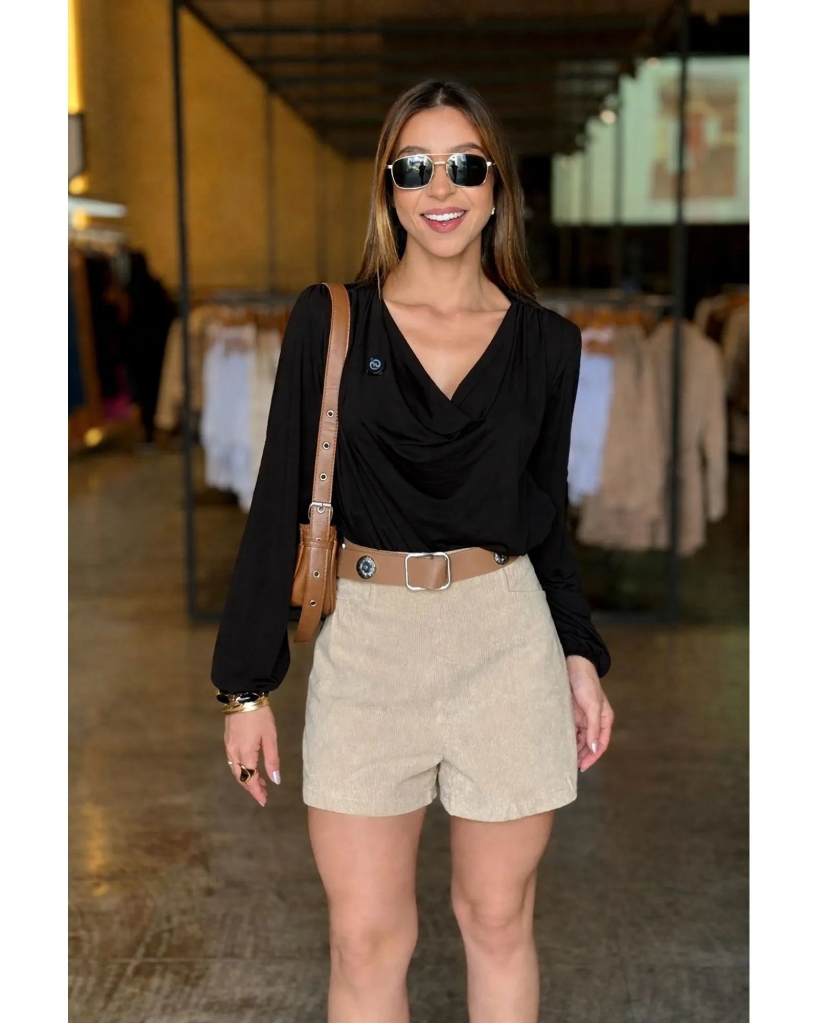 Blusa Gola Boba Manga Longa