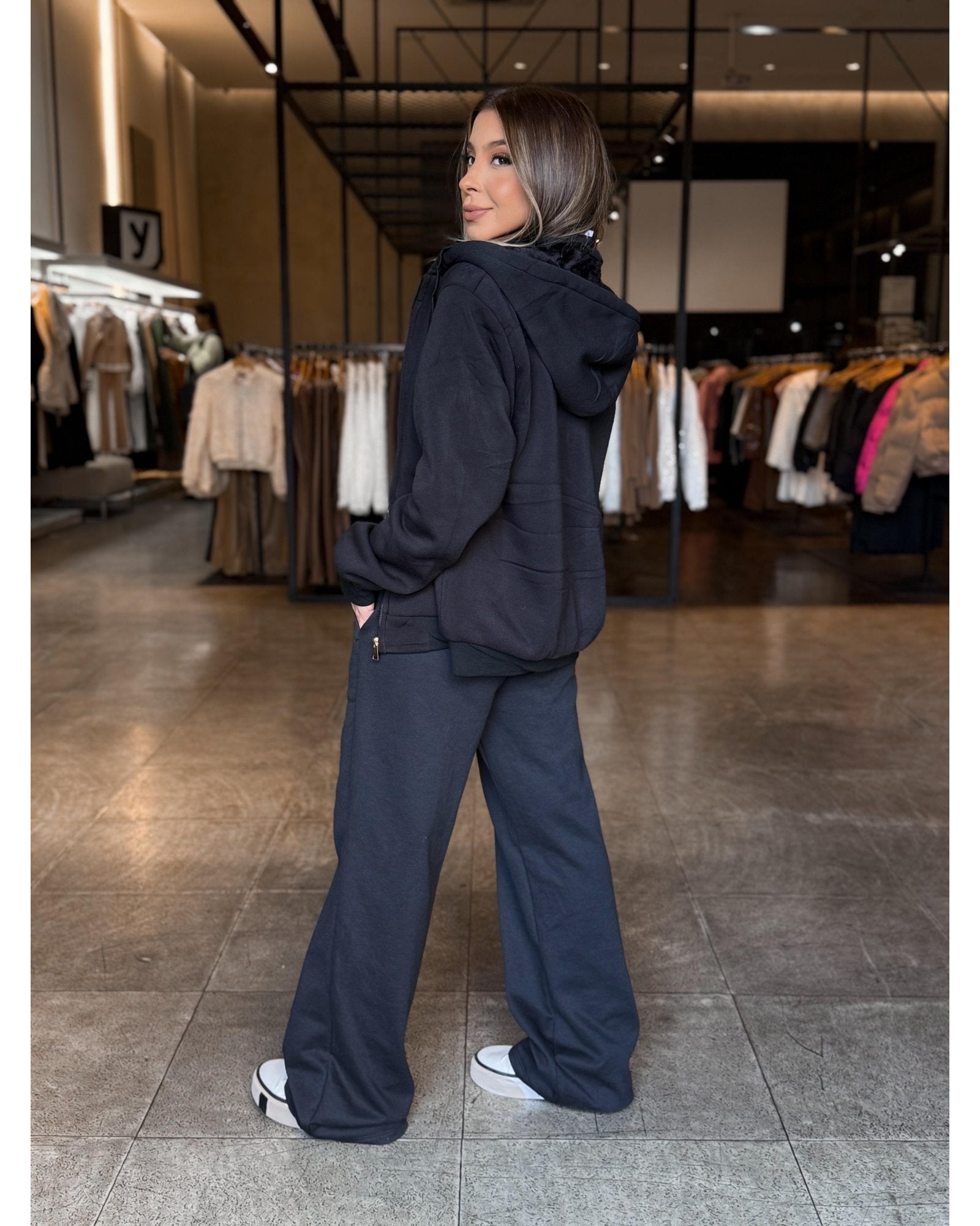 Calça Moletom Wid Leg