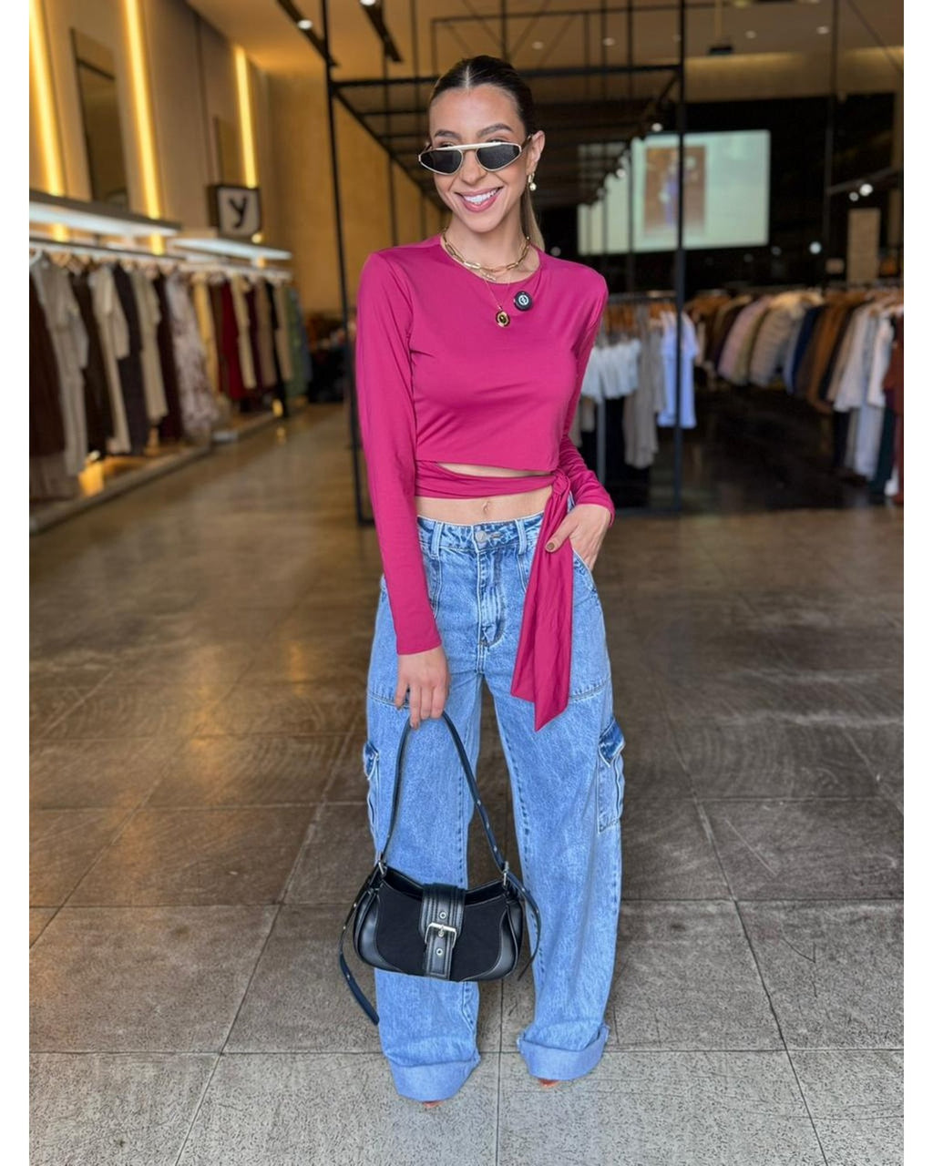 Blusa Luxo Detalhe Amarração