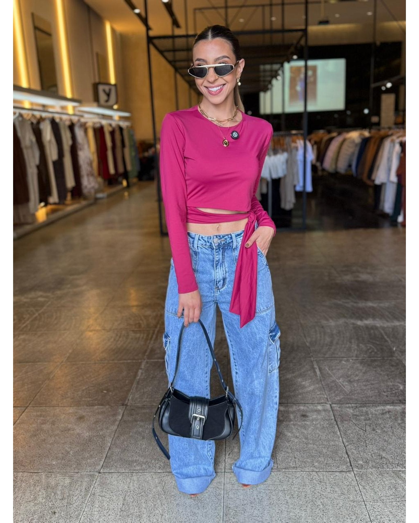 Blusa Luxo Detalhe Amarração