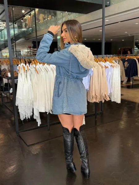 Parka Chic Jeans Lavagem