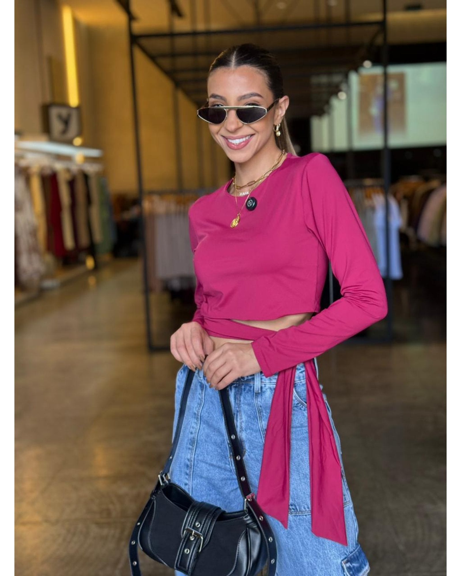 Blusa Luxo Detalhe Amarração
