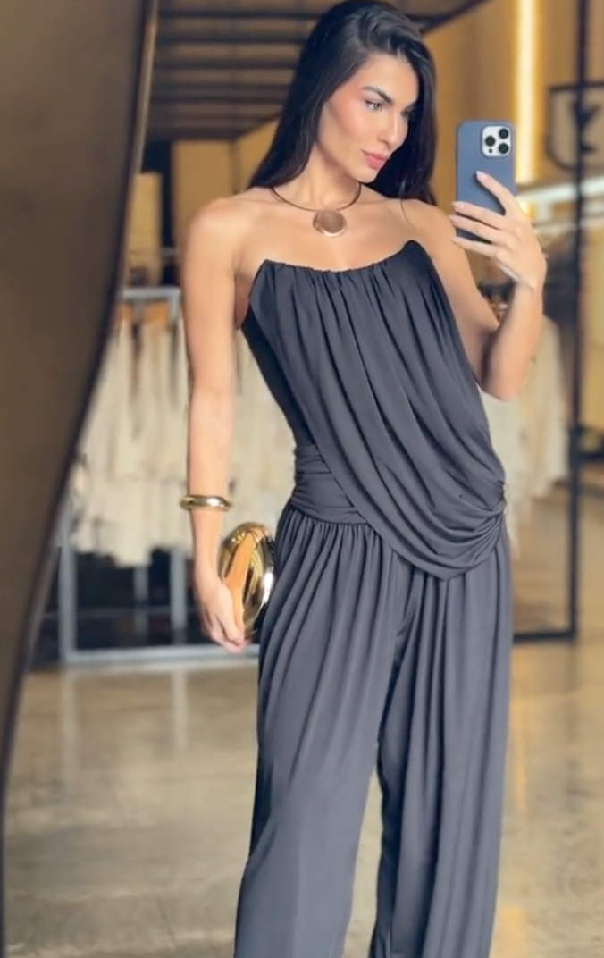 Conjunto Aladim Blusa Tomara Que Caia