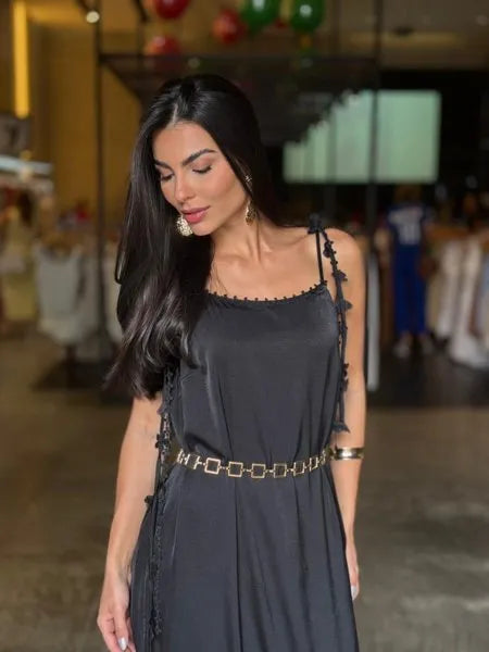Vestido Chic Franjas