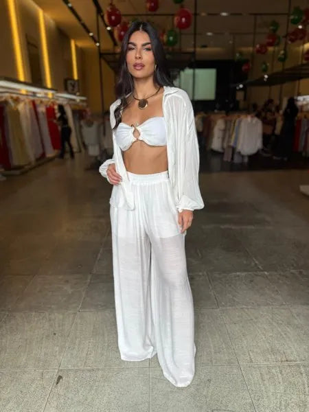Conjunto Pantalona 3 Peças Chic