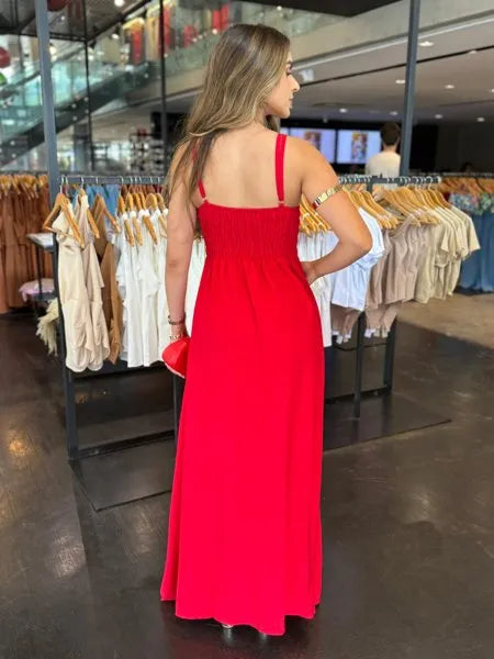 Vestido Longo Zíper Bia