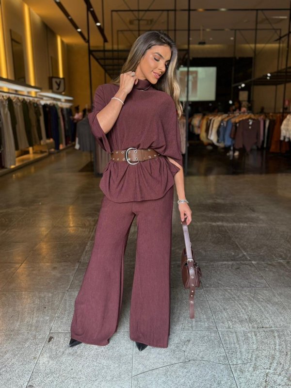 Conjunto Pantalona Bata Amarração