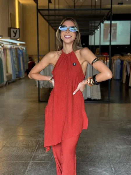 Conjunto Fashion Bata Assimétrica