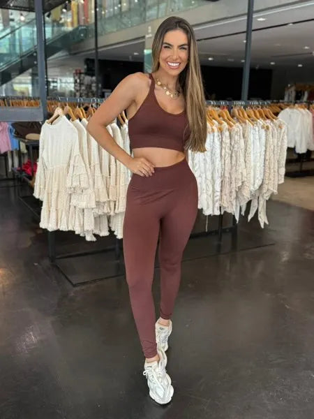 Conjunto Fitness Canelado Premium