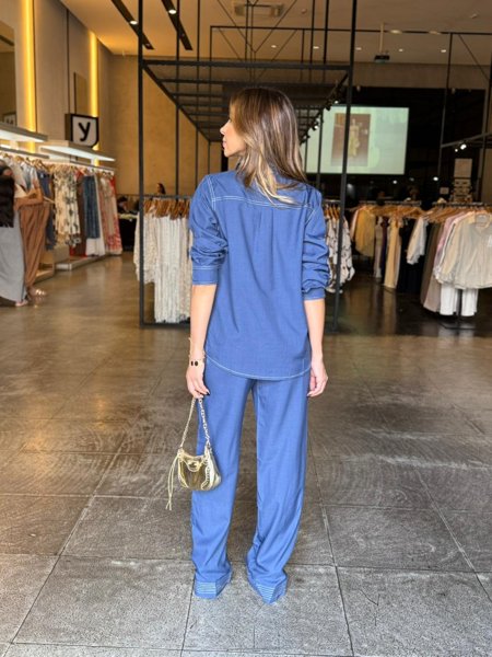 Conjunto Social Camisa Botões