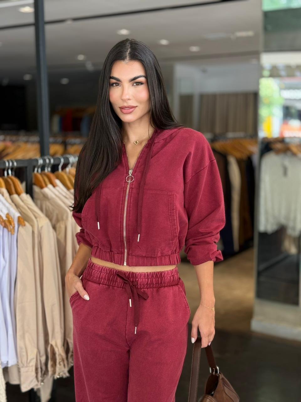 Conjunto Moletom Jaqueta Zíper