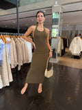 Vestido Midi Modal - Verde Musgo