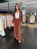 Conjunto Blazer e Pantalona - Marrom