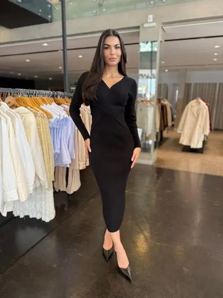 Vestido Mid Modal Transpassado