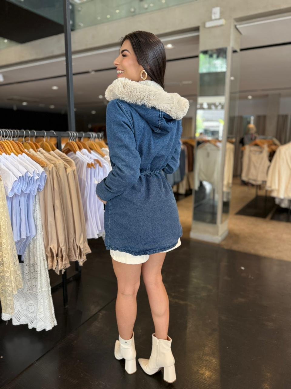 Parka Chic Jeans Lavagem