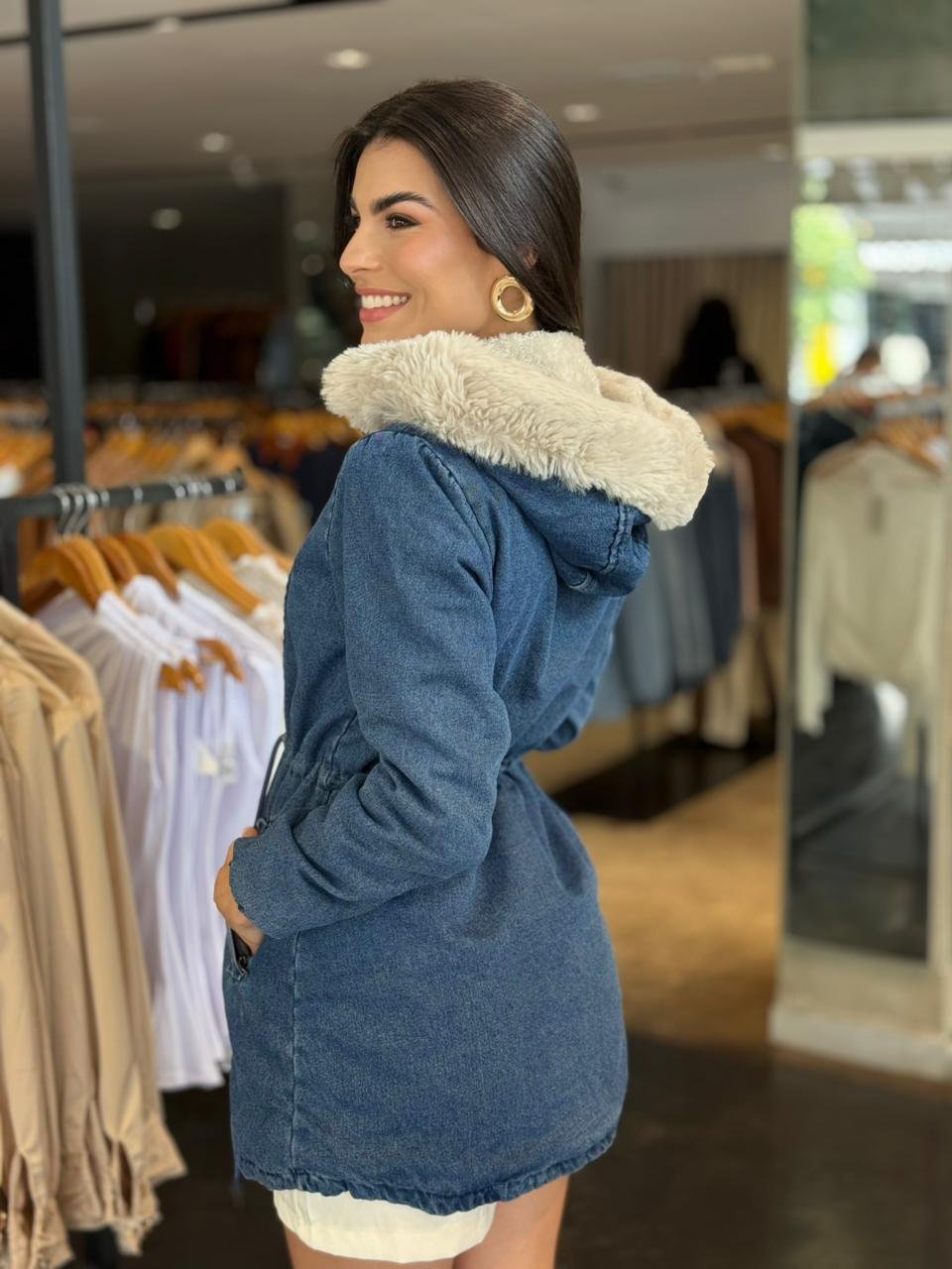 Parka Chic Jeans Lavagem