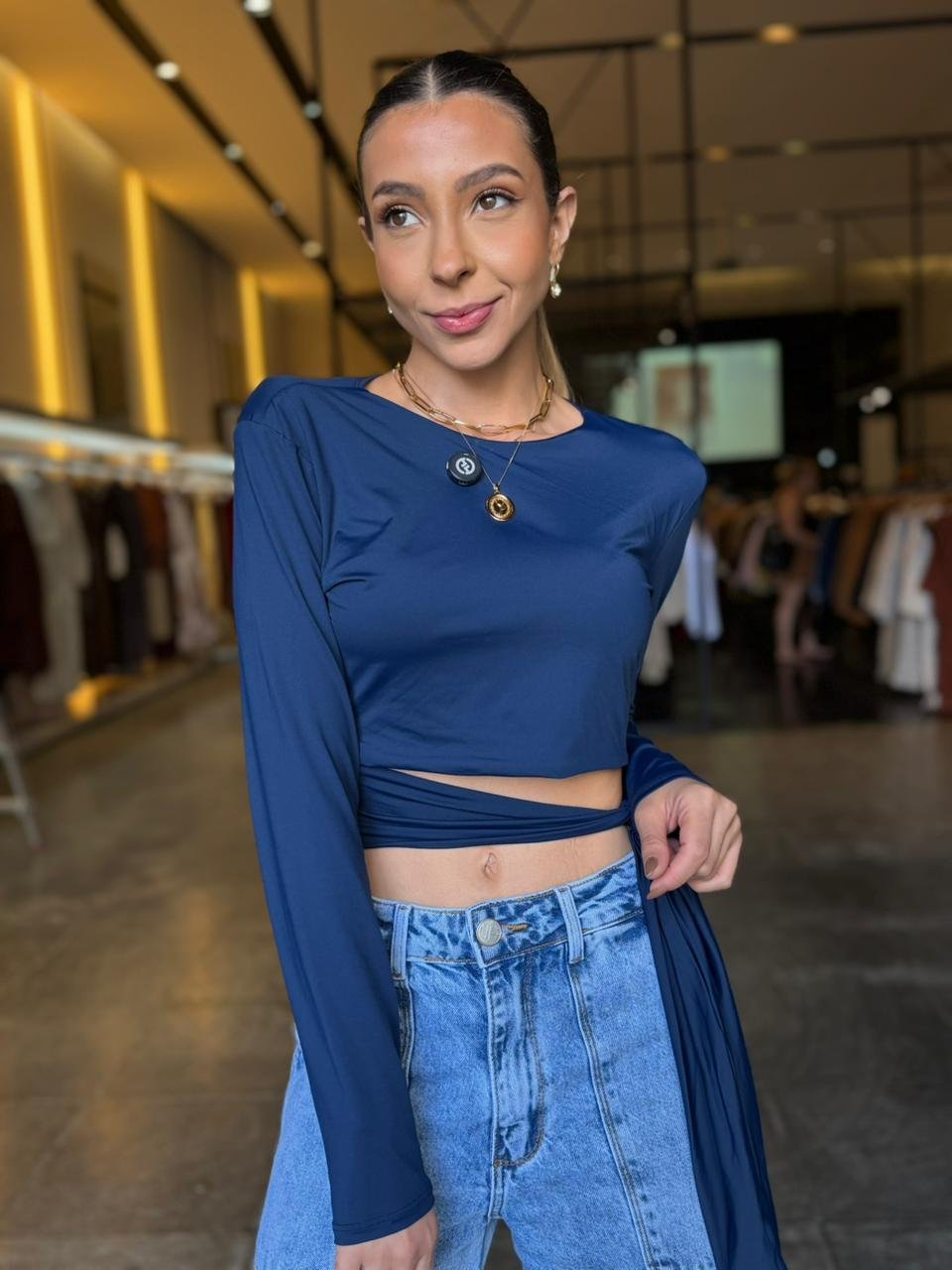 Blusa Luxo Detalhe Amarração