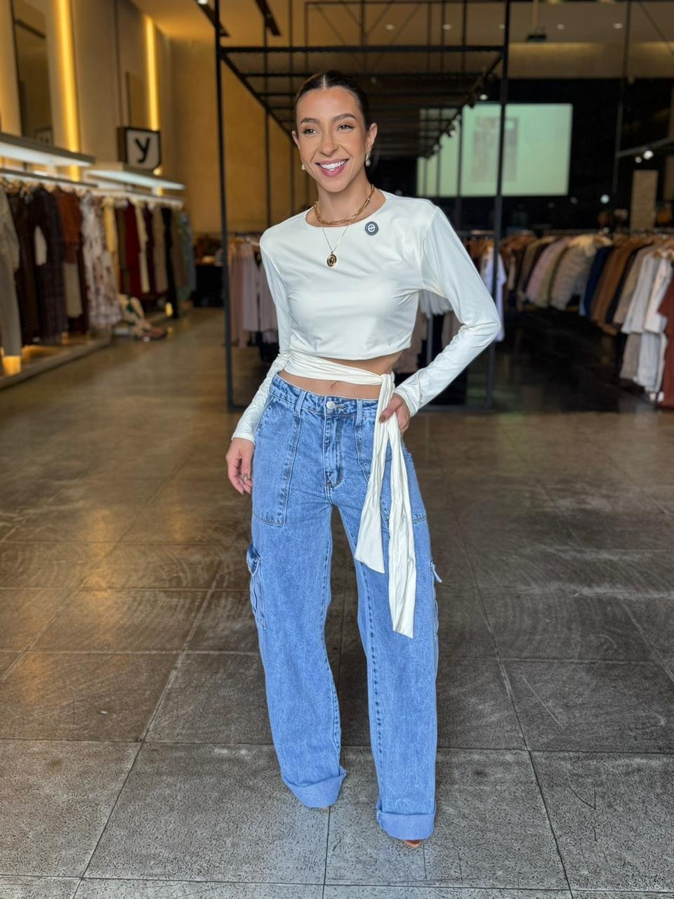 Blusa Luxo Detalhe Amarração